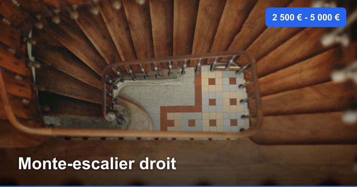 Monte-escalier droit dans l'arrondissement de Ostende