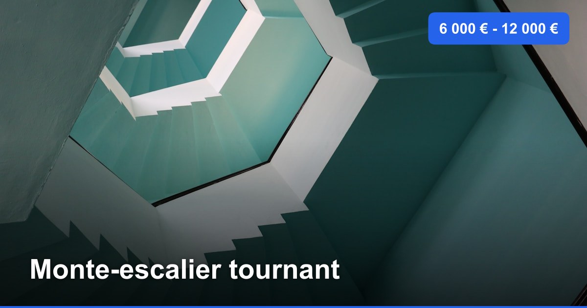 Monte-escalier tournant dans l'arrondissement de Ostende