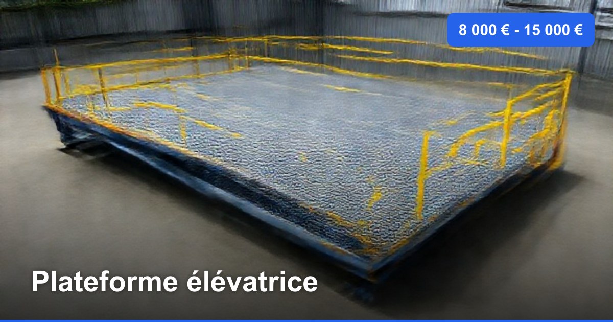 Plateforme élévatrice dans l'arrondissement de Ostende