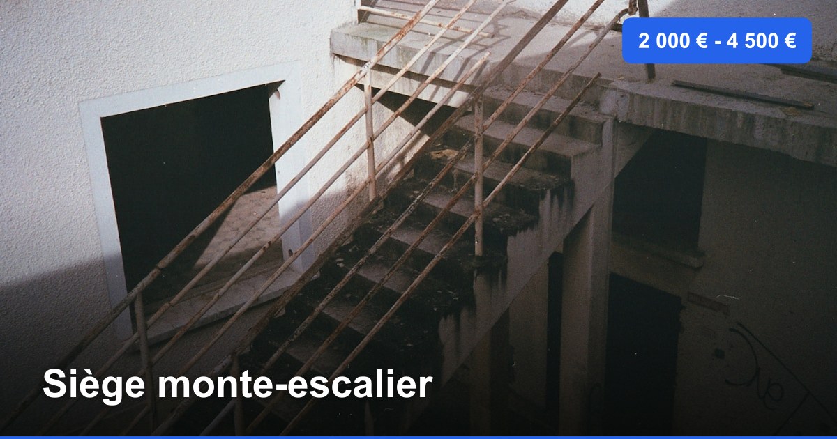 Siège monte-escalier dans l'arrondissement de Ostende